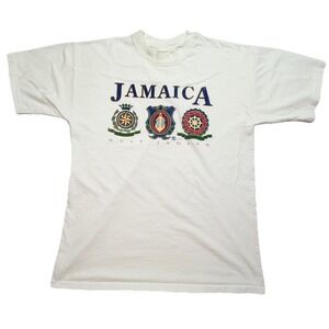 Vintage Jamaica West Indies Tourist T-Shirt Medium White Single Stitch